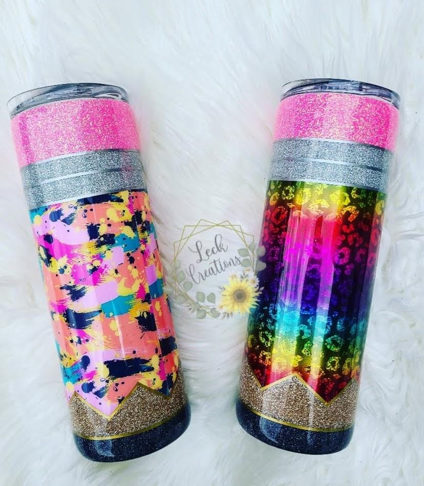 RTS 20oz Skinny Patterned Pencil Tumbler