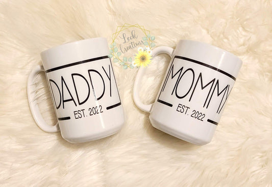 Daddy Est Ceramic Mug