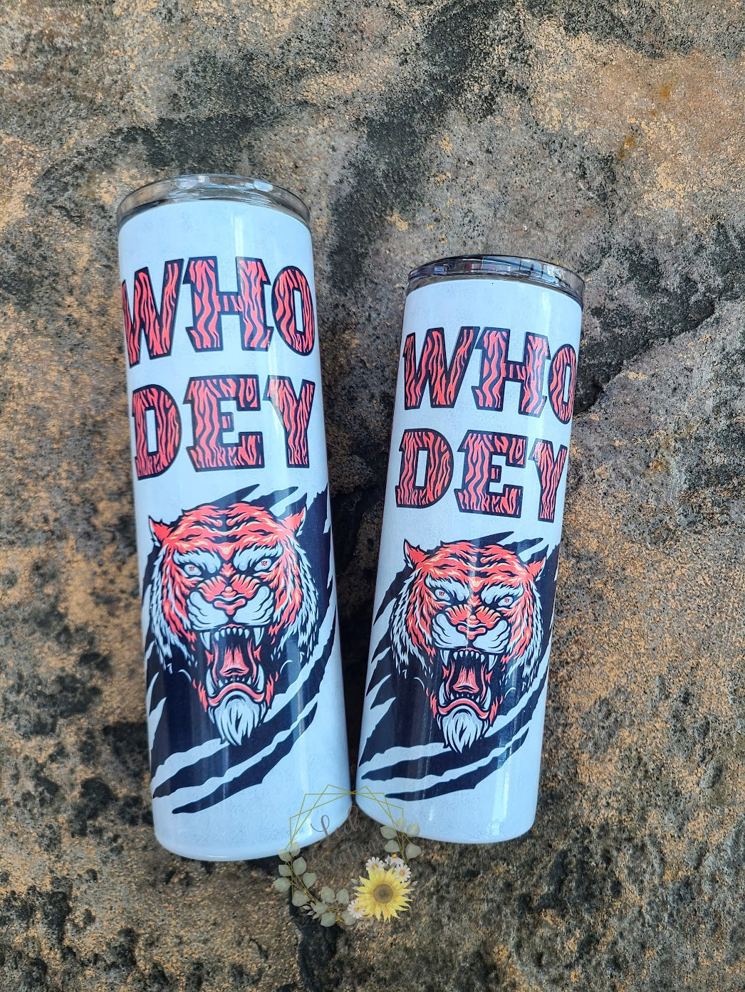 Who Dey Tiger Sublimation Tumbler