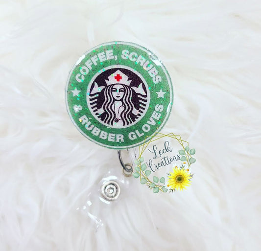 Nurse Coffee Badge Reel ATTACHMENT ONLY